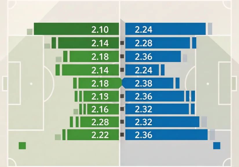 Illustration of a betting exchange order book showing back prices on one side and lay prices on the other